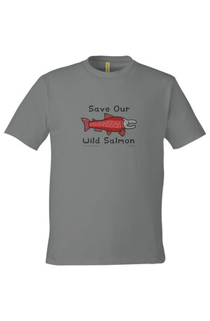 Save Our Wild Salmon - Charcoal - $10 to WildSalmon.org