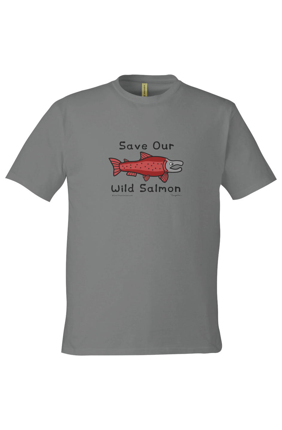 Save Our Wild Salmon - Charcoal - $10 to WildSalmon.org