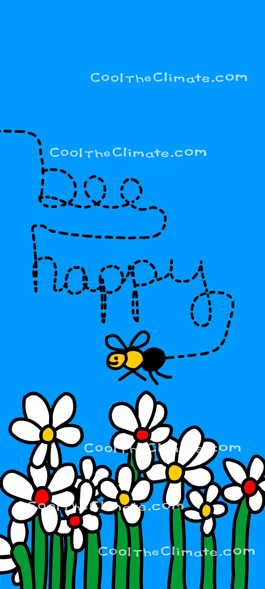 Bee Happy | Cool The Climate Wallpaper - Cool The Climate