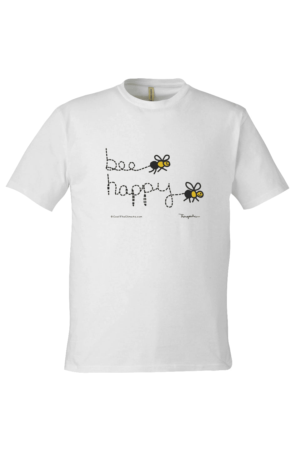Bee Happy – White - Cool The Climate