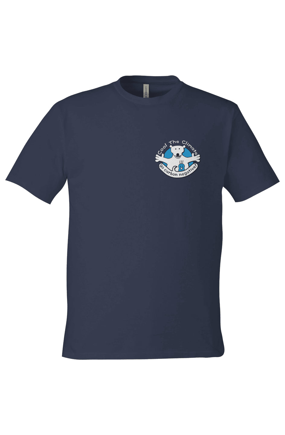 Cool The Climate Logo on Navy (small) - Cool The Climate