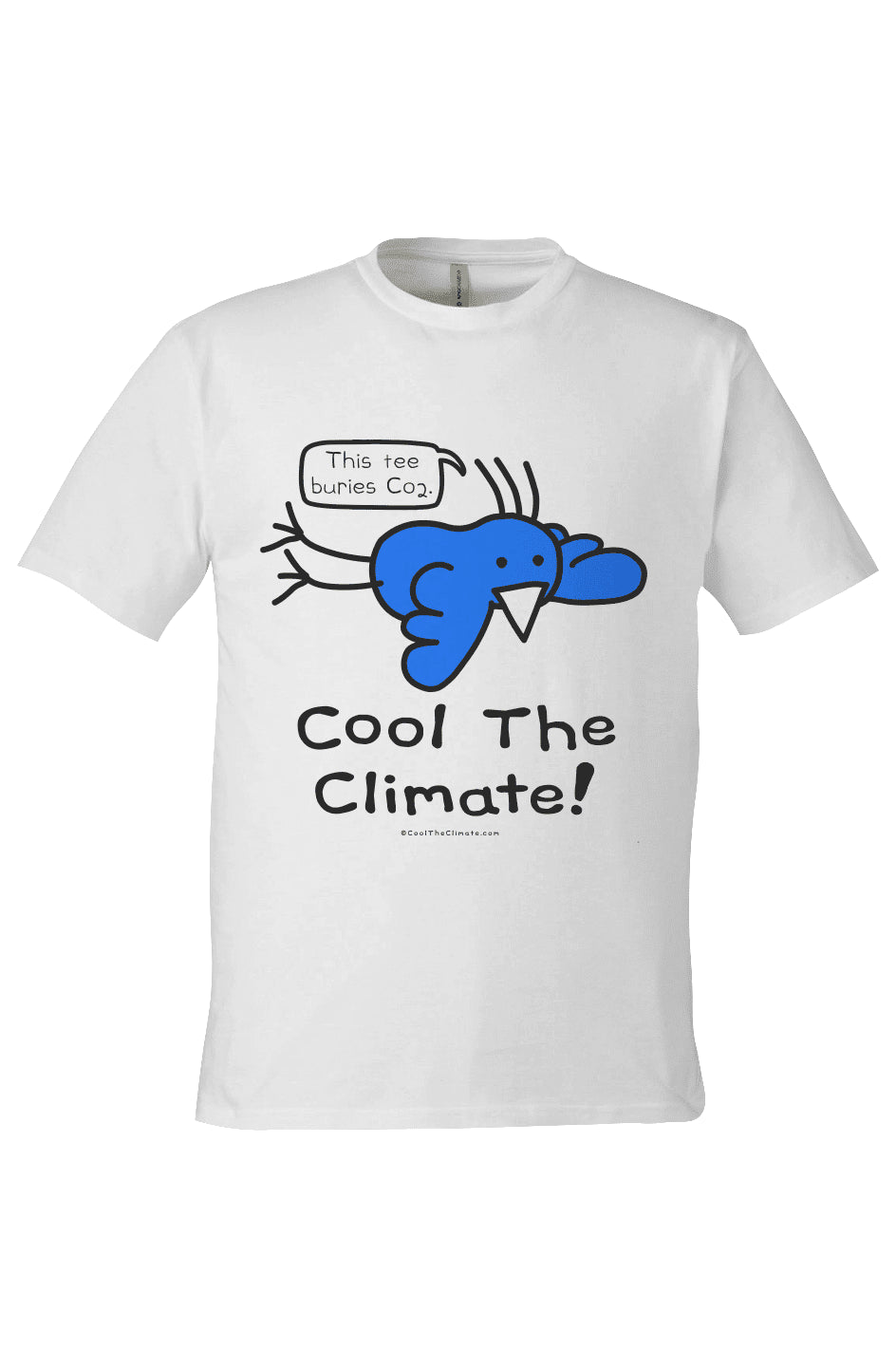 Cool The Climate - White - This tee buries Co2 - Cool The Climate