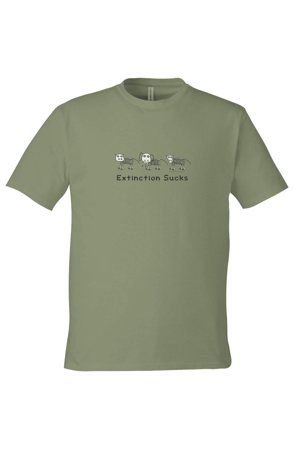 Extinction Sucks Unisex Carbon Negative Tee: 10 KGs of Co2 Buried Underground - Cool The Climate