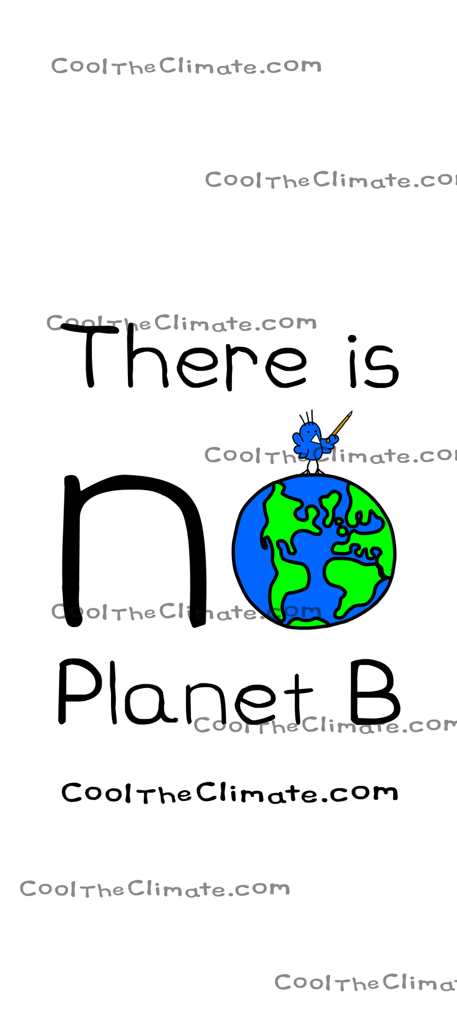 No Planet B Wallpaper White | Remove Co2 - Cool The Climate