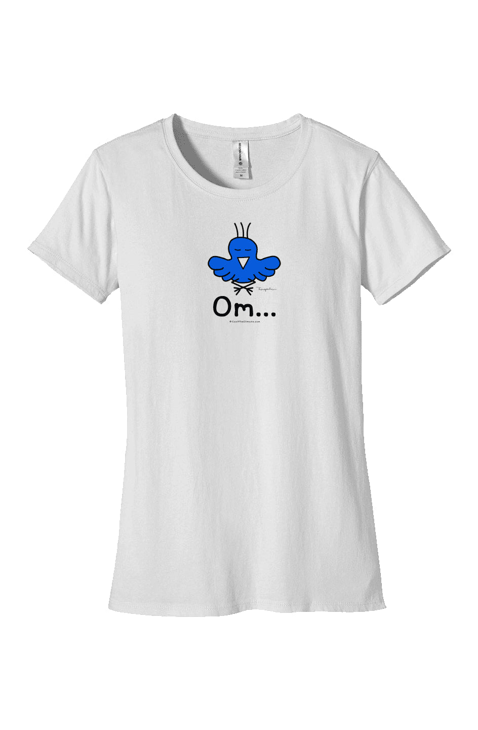 Om...Womens Classic Yoga Tee - Cool The Climate
