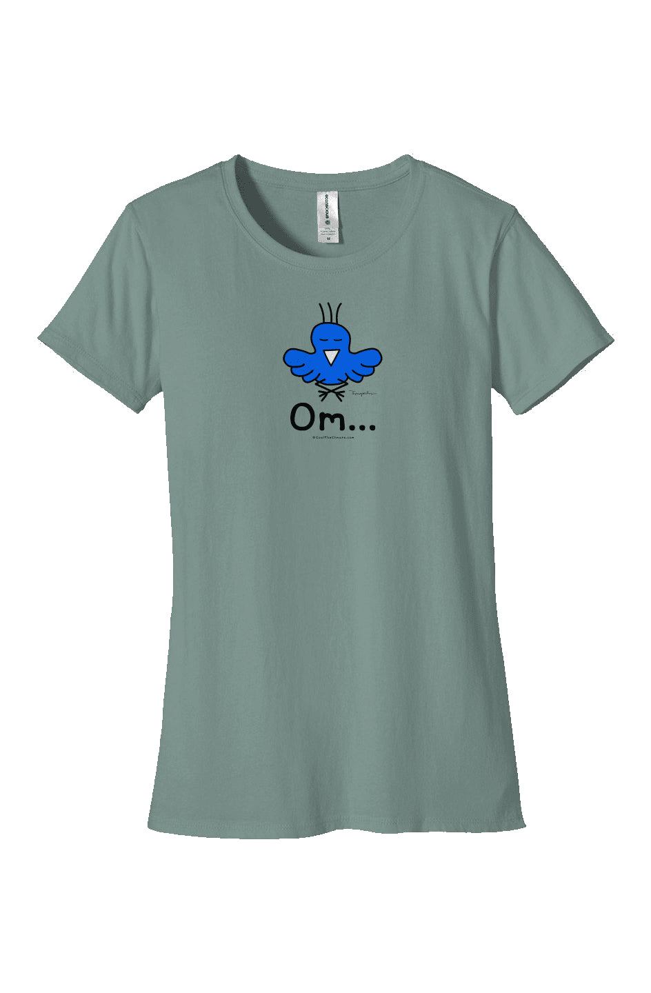 Om...Womens Classic Yoga Tee - Cool The Climate