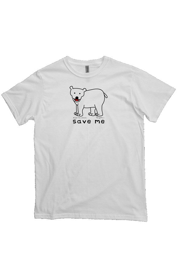 Save Me - Polar Bear Organic Cotton Tee - Cool The Climate