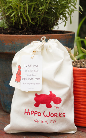 Gift Bag - "My First Reusable Bag" and "Hippo Works" bag [from our parent company]