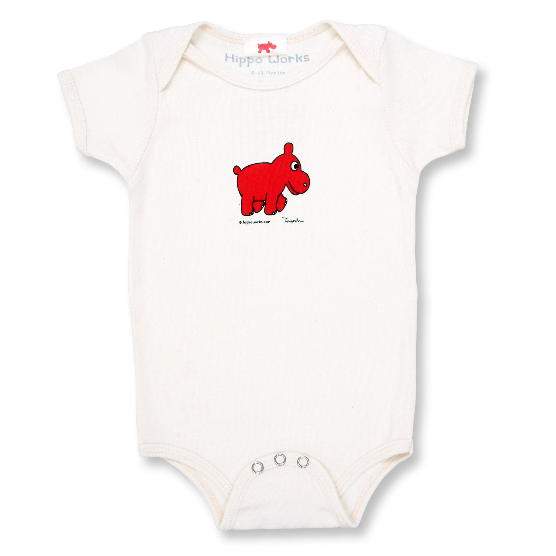 Baby Hippo Organic Onesie - Cool The Climate