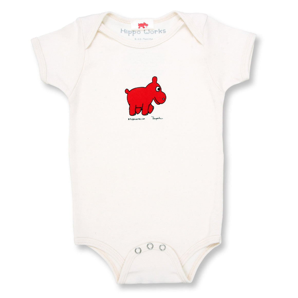 Baby Hippo Organic Onesie - Cool The Climate