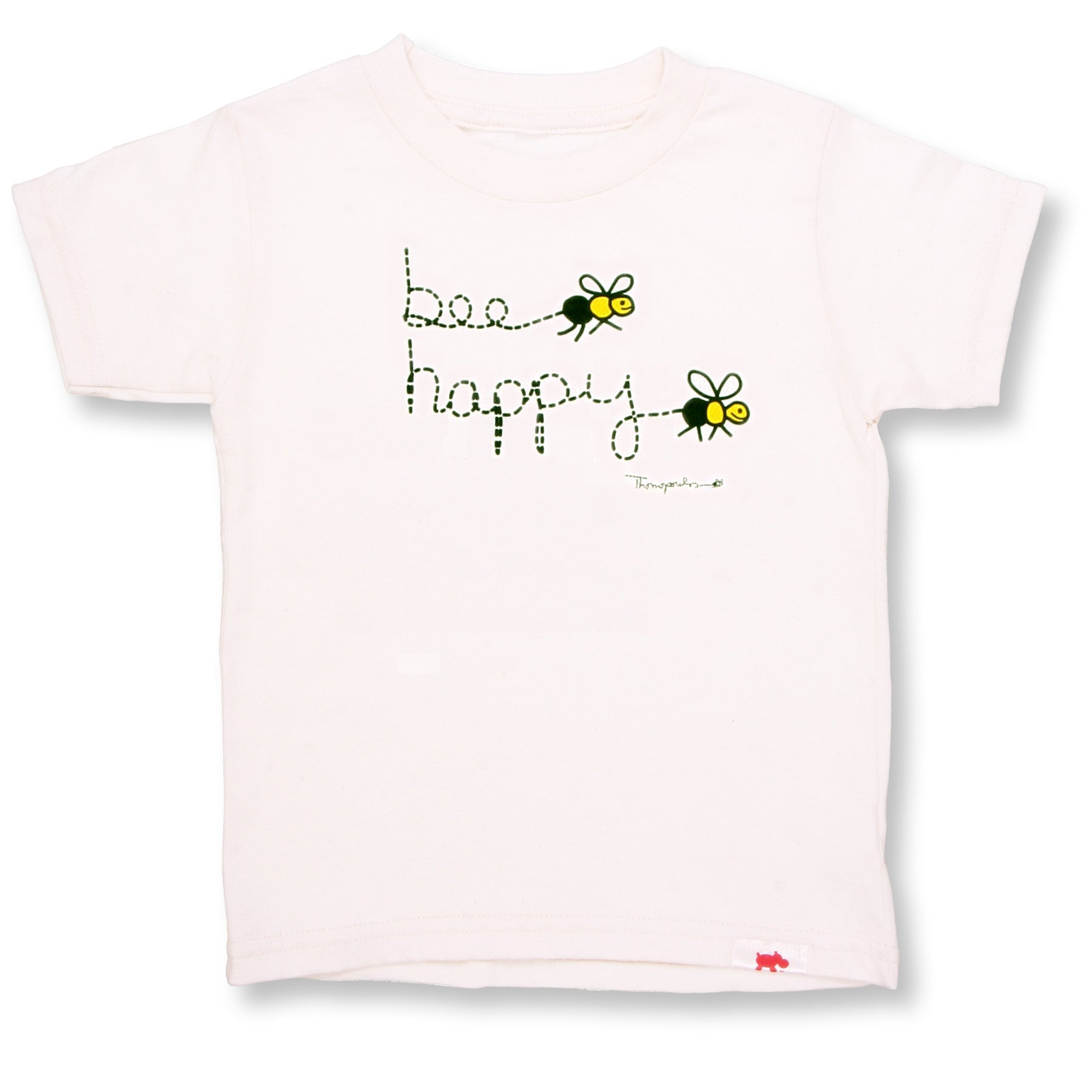 Bee Happy Organic Cotton Tee (double-sided) - Cool The Climate