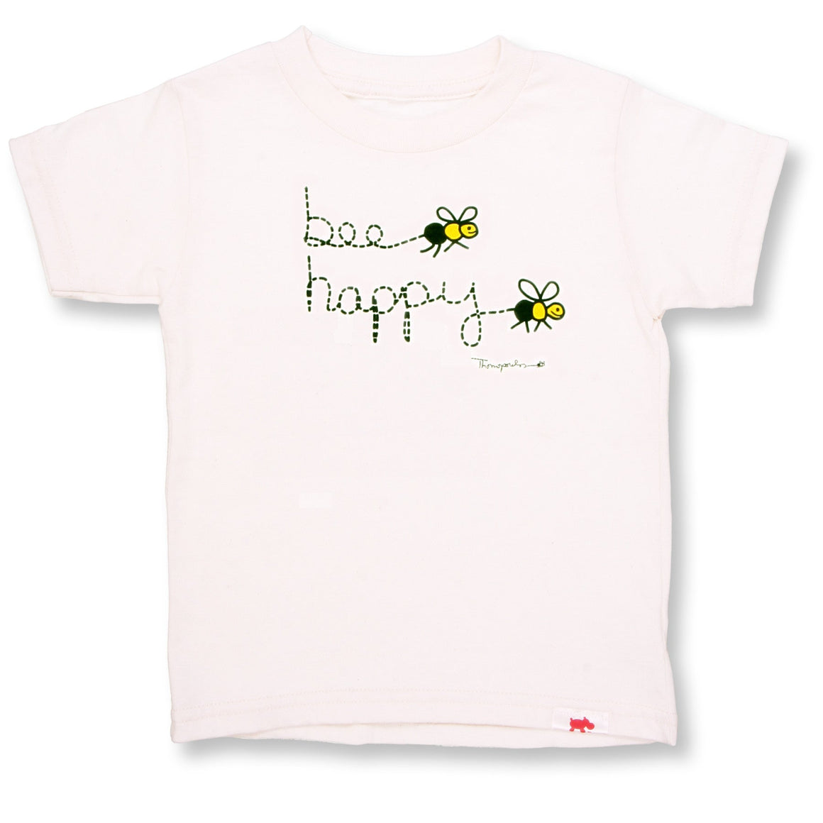 Bee Happy Organic Cotton Tee (double-sided) - Cool The Climate