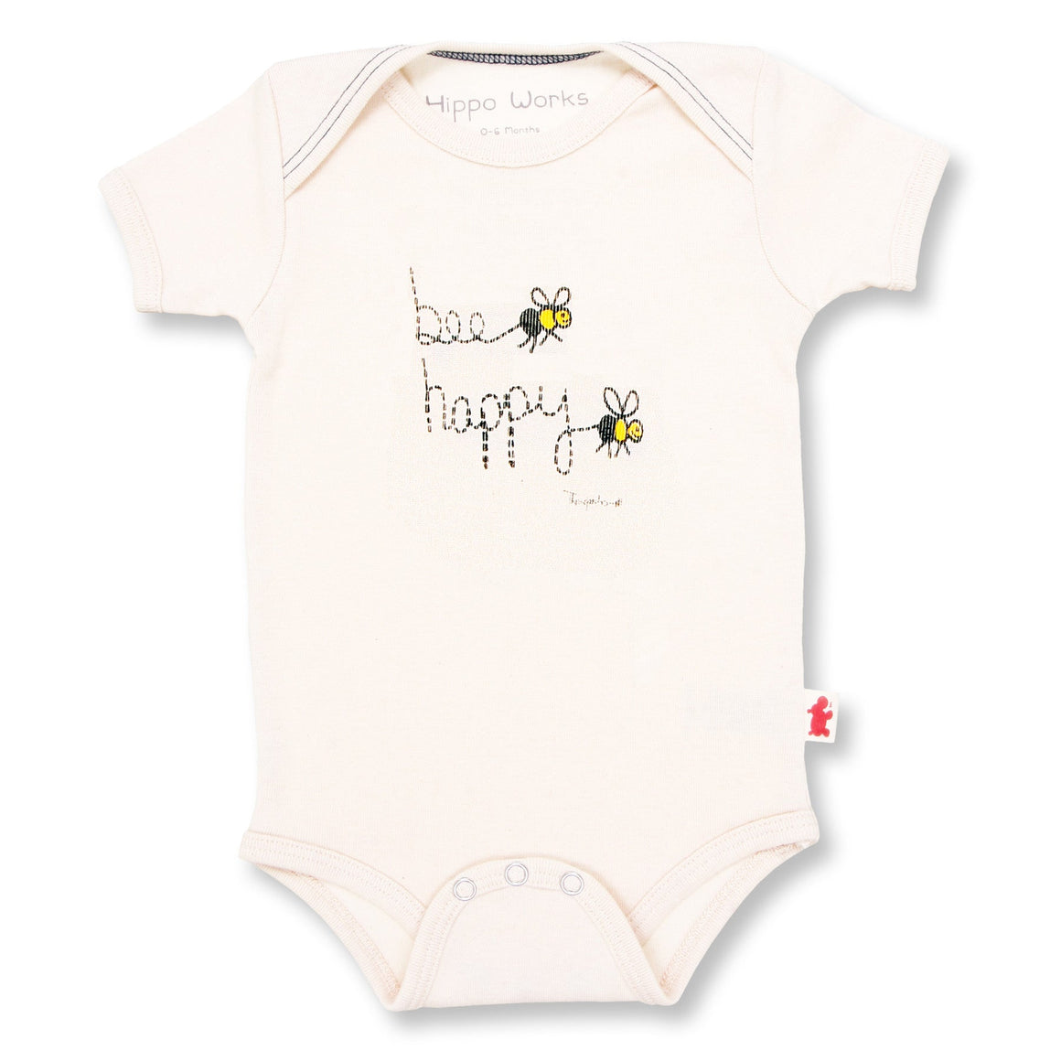 Bee happy organic onesie (double-sided) - Cool The Climate
