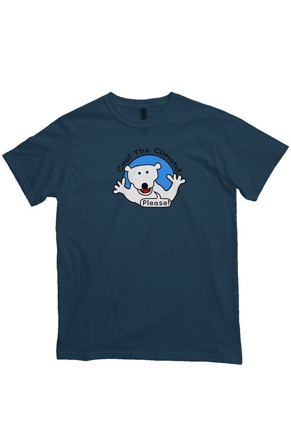 Cool The Climate Logo on Organic Cottton Tee - Cool The Climate