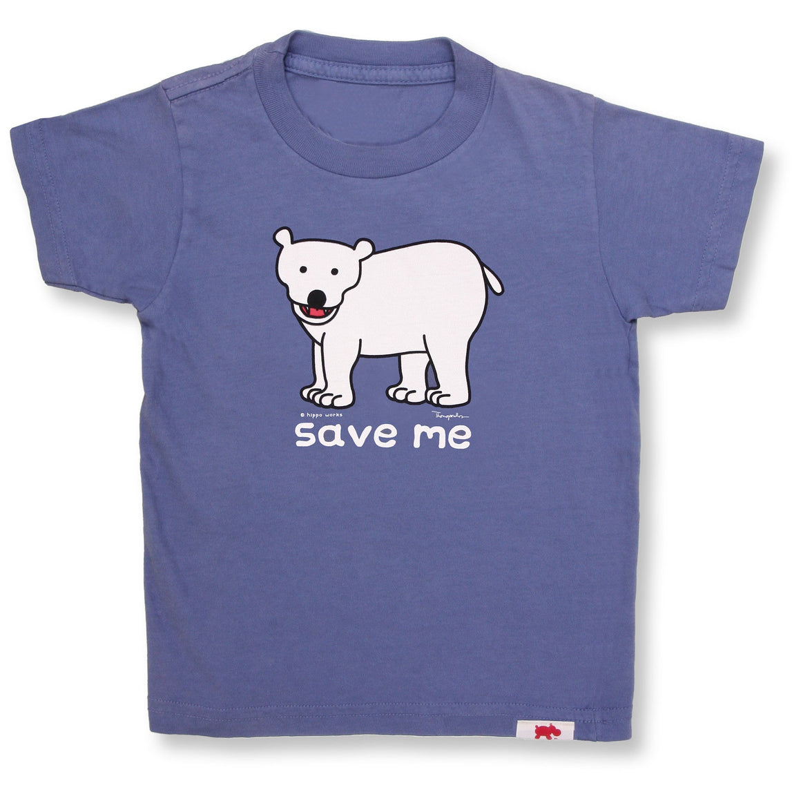Save Me Polar Bear Organic Tee - Cool The Climate